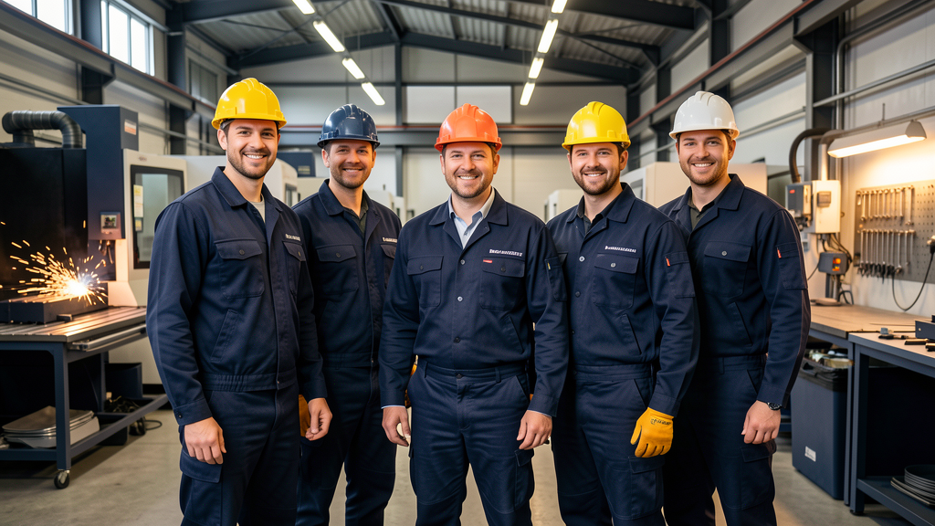 Team der FHM Parts GmbH in der Werkstatt